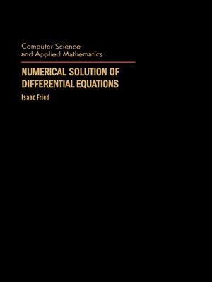 cover image of Numerical Solution of Differential Equations
